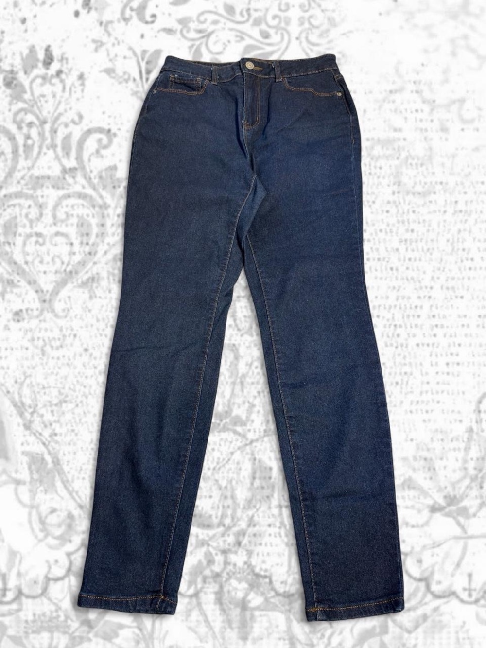 No Boundaries Women's Dark Blue Straight Leg Jeans